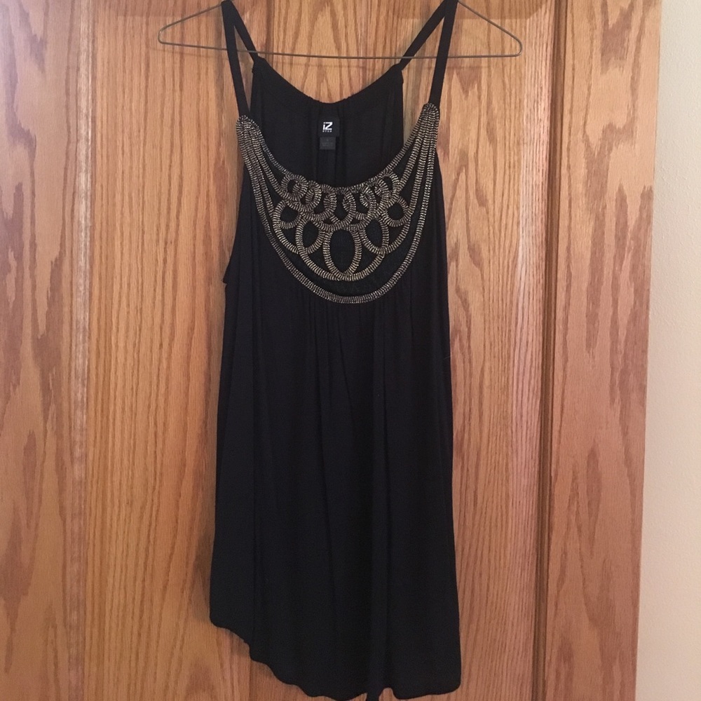 Black and Gold Tank Top